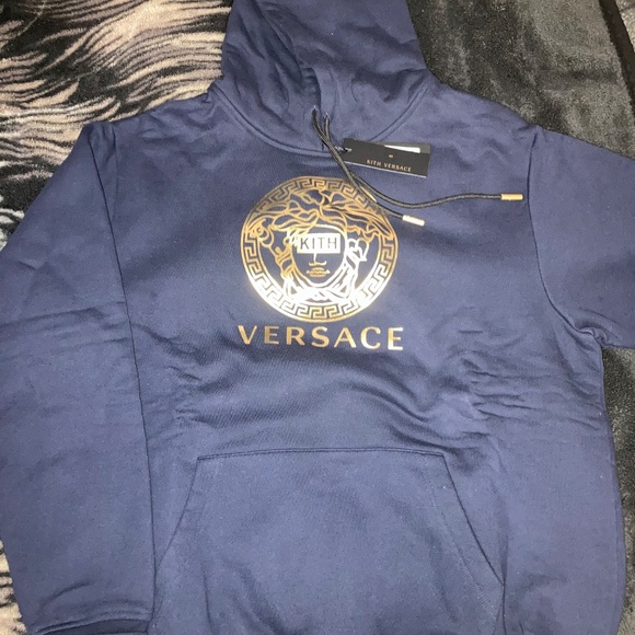 Kith x Versace Medusa Hoodie(NAVY) - Picture 3 of 6